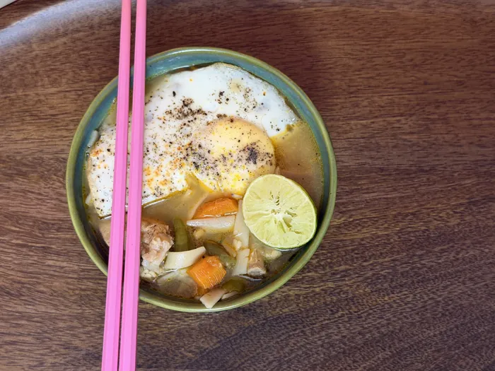 Lemon Chicken Noodle Soup